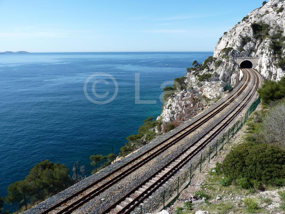 rails du train de la Cte Bleue